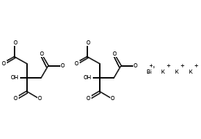 BISMUTH POTASSIUM CITRATE structure, CAS 57644-54-9
