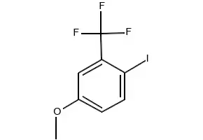 2-iodo-1-methoxy-4-(trifluoromethyl)benzene structure, CAS 195624-84-1