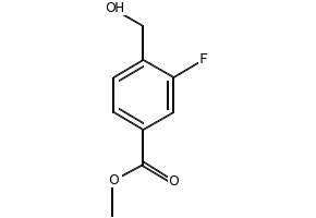 methyl 4-fluoro-3-(hydroxymethyl)benzoate structure, CAS 816449-69-1