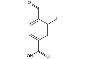 3-fluoro-4-formylbenzoic acid structure, CAS 193290-80-1