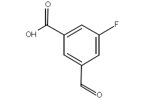 3-fluoro-5-formylbenzoic acid structure, CAS 1289005-85-1