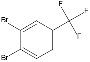 1,2-dibromo-4-(trifluoromethyl)benzene structure, CAS 7657-08-1