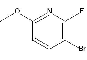 3-bromo-2-fluoro-6-methoxypyridine structure, CAS 1227599-27-0