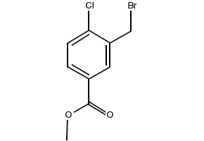 Methyl 3-(Bromomethyl)-4-chlorobenzoate structure, CAS 220464-68-6