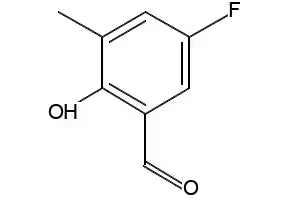 5-fluoro-2-hydroxy-3-methylbenzaldehyde structure, CAS 453560-74-2