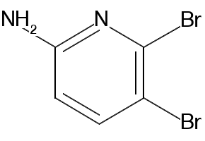 5,6-dibromopyridin-2-amine structure, CAS 89284-11-7