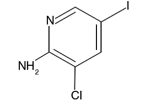 3-chloro-5-iodopyridin-2-amine structure, CAS 952901-62-1