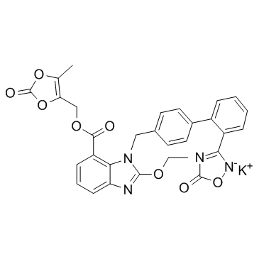 Azilsartan Mehtyl ester structure, CAS 863031-24-7