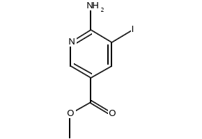 methyl 6-amino-5-iodonicotinate structure, CAS 211308-80-4