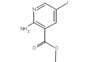 methyl 2-amino-5-iodonicotinate structure, CAS 1227048-78-3