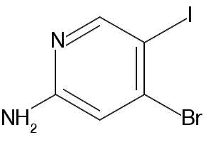 4-bromo-5-iodopyridin-2-amine structure, CAS 1186115-39-8