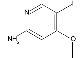 5-iodo-4-methoxypyridin-2-amine structure, CAS 1226879-32-8