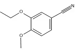 Benzonitrile, 3-ethoxy-4-Methoxy- structure, CAS 60758-86-3