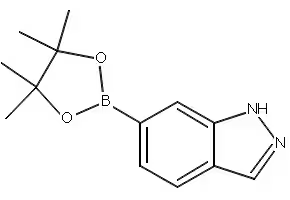 6-(4,4,5,5-TETRAMETHYL-[1,3,2]DIOXABOROLAN-2-YL)-1H-INDAZOLE structure, CAS 861905-87-5