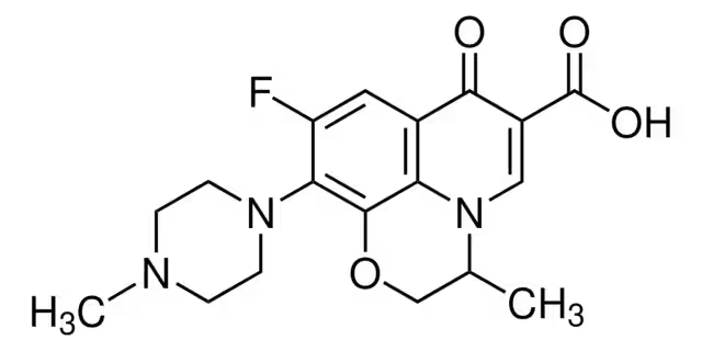 OFLOXACIN structure, CAS 83380-47-6