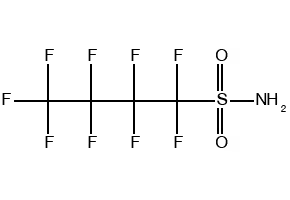 1,1,2,2,3,3,4,4,4-Nonafluoro-butane-1-sulfonic acid amide structure, CAS 30334-69-1