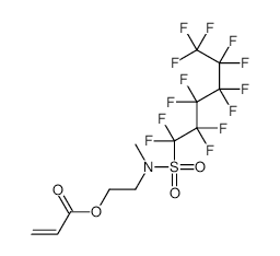 2-[methyl[(tridecafluorohexyl)sulphonyl]amino]ethyl acrylate structure, CAS 67584-57-0