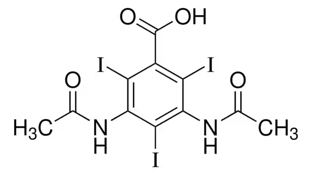 DIATRIZOIC ACID structure, CAS 117-96-4