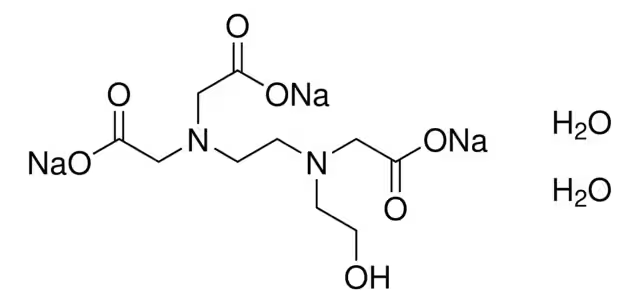 N-(2-HYDROXYETHYL)ETHYLENEDIAMINE-N,N',N'-TRIACETIC ACID TRISODIUM SALT structure, CAS 139-89-9