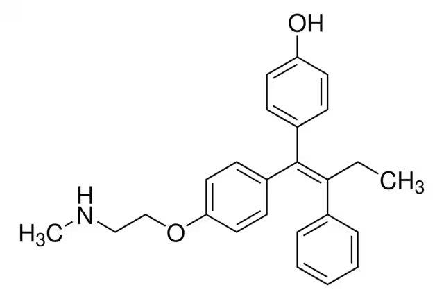 N-Desmethyl-4hydroxy Tamoxifen structure, CAS 170171-12-7