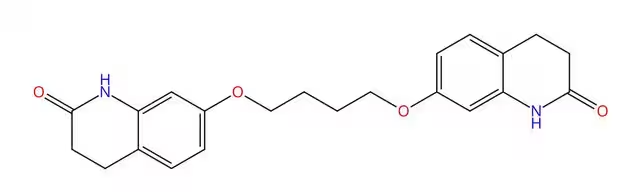 7,7'-(butane-1,4-diylbis(oxy))bis(3,4-dihydroquinolin-2(1H)-one) structure, CAS 882880-12-8