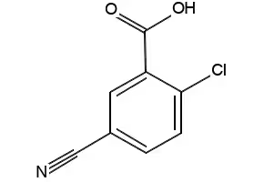 2-Chloro-5-Cyanobenzoic Acid structure, CAS 89891-83-8