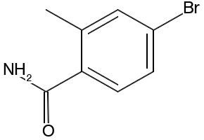4-Bromo-2methyl Benzamide structure, CAS 868776-08-3