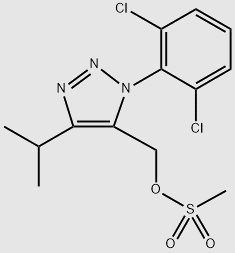 1H-1,2,3-Triazole-5-methanol, 1-(2,6-dichlorophenyl)-4-(1-methylethyl)-, 5-methanesulfonate structure, CAS 959800-76-1