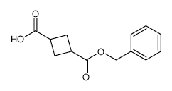 (1s,3s)-3-(benzyloxycarbony)cyclobutanecarboxylic acid structure, CAS 1212380-76-1