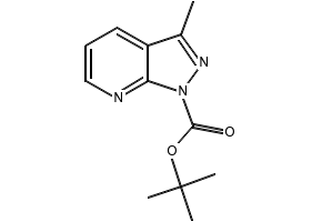 tert-butyl 6-fluoro-1-methyl-1H-pyrazolo[3,4-b]pyridine-3-carboxylate structure, CAS 1159982-24-7