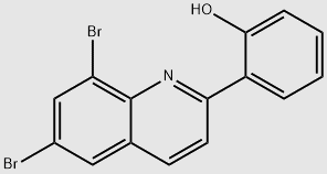 Phenol, 2-(6,8-dibromo-2-quinolinyl) structure, CAS 860784-08-3