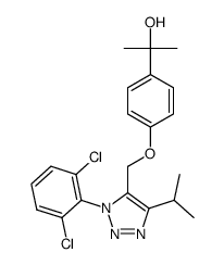 Benzenemethanol, 4-[[1-(2,6-dichlorophenyl)-4-(1-methylethyl)-1H-1,2,3-triazol-5-yl]methoxy]-,-dimethyl- structure, CAS 959800-84-1