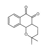 3,4,4a,10b-tetrahydro-2,2-dimethyl-2H-Naphtho[1,2-b]pyran-5,6-dione structure, CAS 132820-30-5