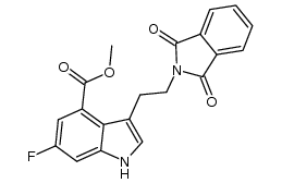 3-[2-(1,3-Dihydro-1,3-dioxo-2H-isoindol-2-yl)ethyl]-6-fluoro-1H-indole-4-carboxylic acid methyl ester structure, CAS 1408282-25-6