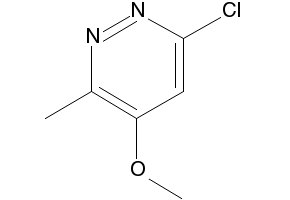 3-chloro-6-methoxy-4-methylpyridazine structure, CAS 89466-36-4
