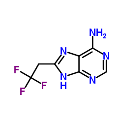 8-(2,2,2-trifluoroethyl)-7H-purin-6-amine structure, CAS 1601138-09-3