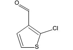 2-chloro-3-thiophenecarboxaldehyde structure, CAS 14345-98-3