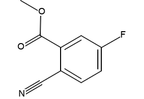 2-Cyano-5-fluoro-benzoic acid methyl ester structure, CAS 606080-43-7