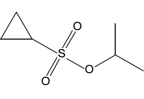 isopropyl cyclopropanesulfonate structure, CAS 146475-51-6