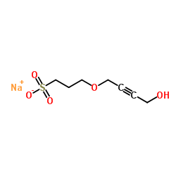 Butynediol sulfopropyl ether sodium structure, CAS 90268-78-3