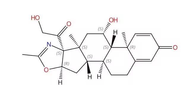 Deflazacort structure, CAS 14484-47-0
