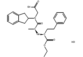 Delapril HCl structure, CAS 83435-67-0