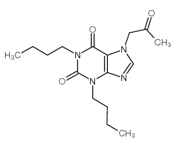 Denbufylline structure, CAS 57076-71-8