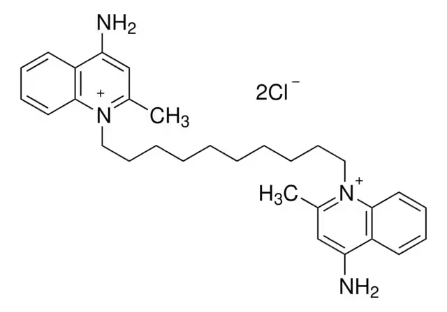 Dequalinium chloride structure, CAS 522-51-0