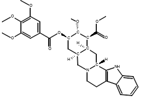 Deserpidine structure, CAS 131-01-1