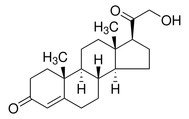Desoxycorticosterone structure, CAS 64-85-7