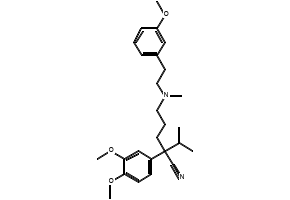 Devapamil structure, CAS 92302-55-1