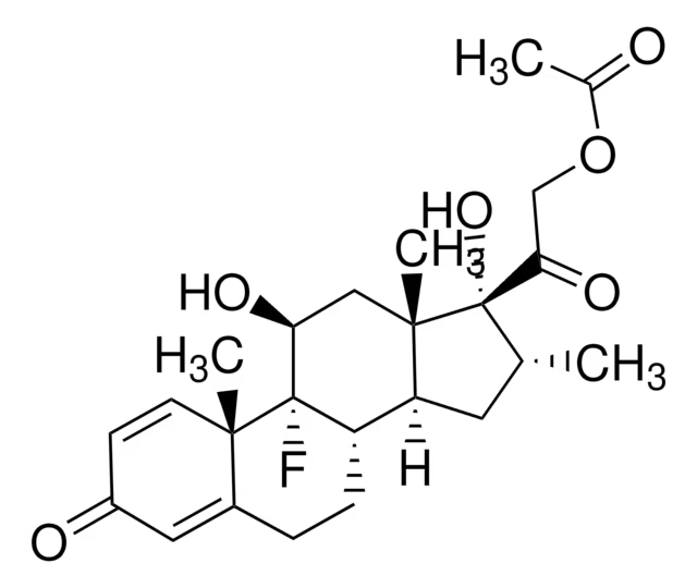 Dexamethason acetate structure, CAS 1177-87-3
