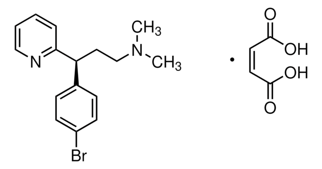 Dexbrompheniramine structure, CAS 132-21-8