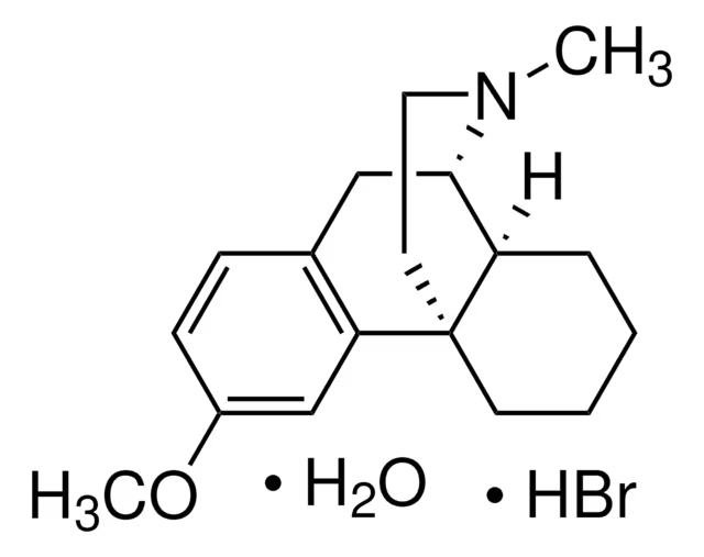 Dextromethorphan hydrobromide structure, CAS 125-69-9